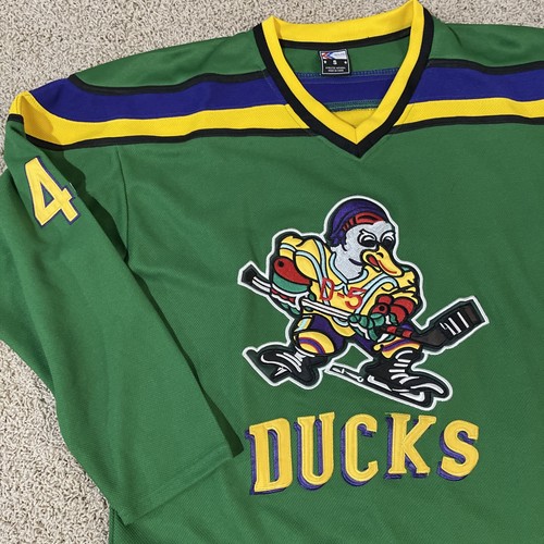 Mighty Ducks Fulton Reed #44 Men Size Small Green Hockey Jersey 22”x29” - Picture 4 of 9