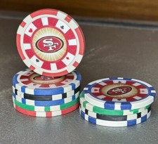 San Francisco 49ers Poker Chip, Card Guard, Poker Card Protector, 5 Colors!