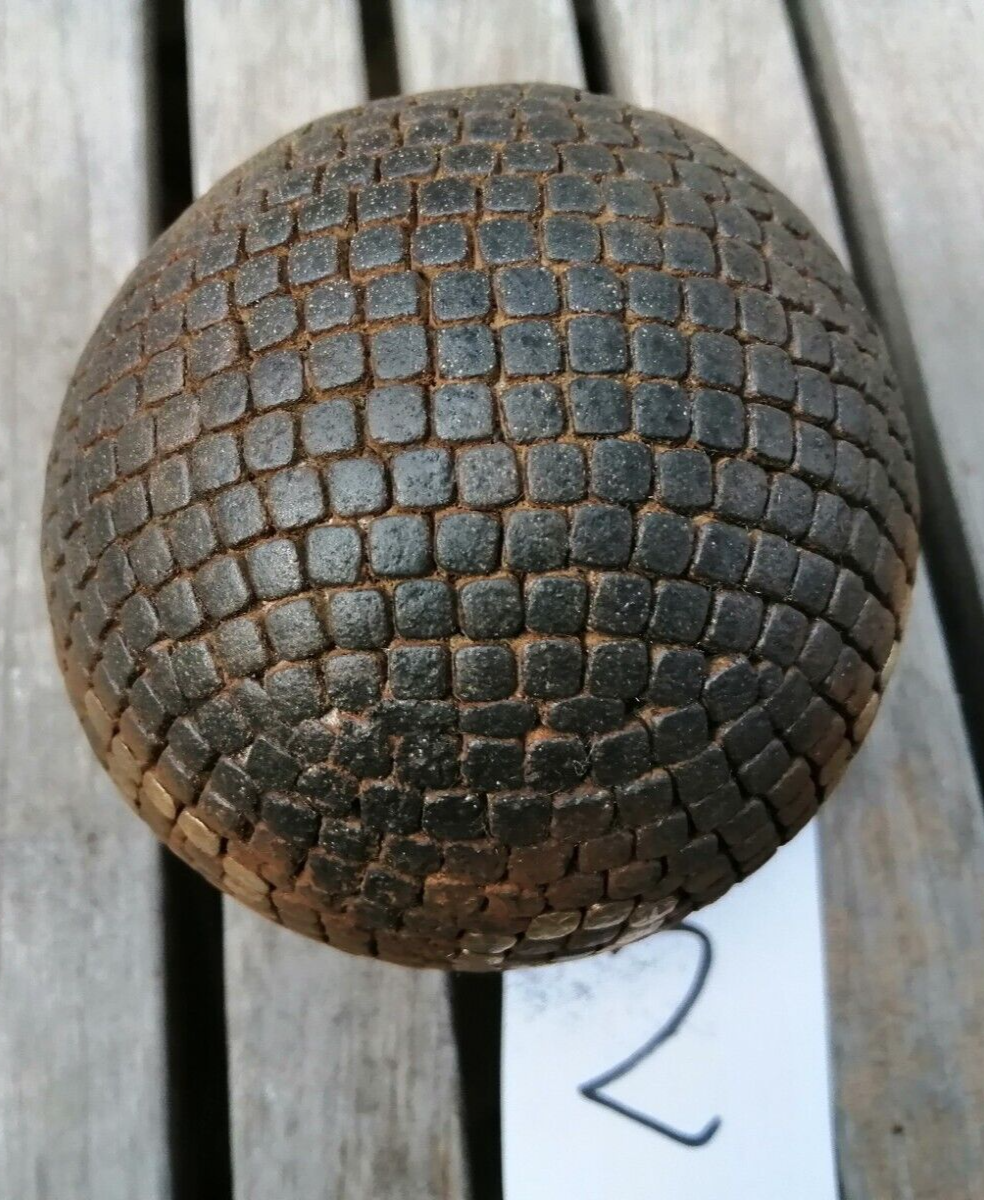 Lot De 6 Boules Lyonnaises Anciennes Cloutées, Acier, Diamètre 10 Cm, Poids Total 830 G, Fabrication Française