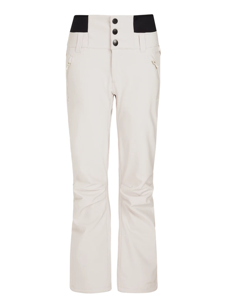 Womens Protest LULLABY off white Soft Shell High Waist Ski Pant