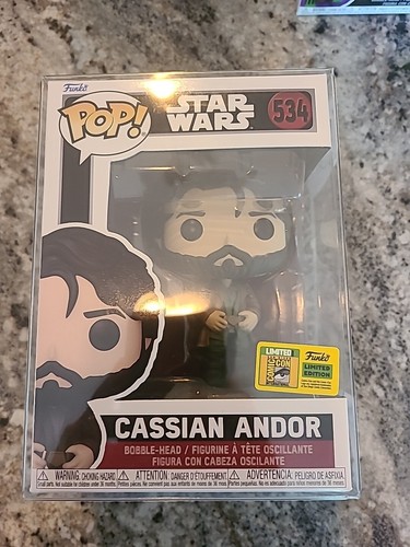 Funko Pop! Vinyl: Star Wars - Cassian Andor -SDCC Official sticker W ...