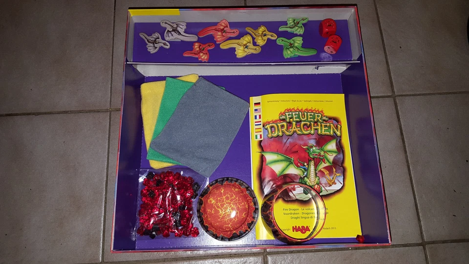 HABA® 7124 - Feuer Drachen - Deutscher Spielepreis 2014 - komplett - Rarität - Bild 4 von 4