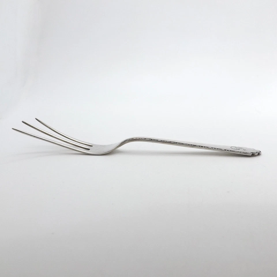 Antiguo tenedor de limón William Mary de plata de ley Lunt Foto 4 de 4