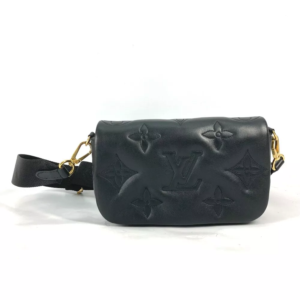 LOUIS VUITTON M81398 Monogram bubblegram wallet strap Crossbody 