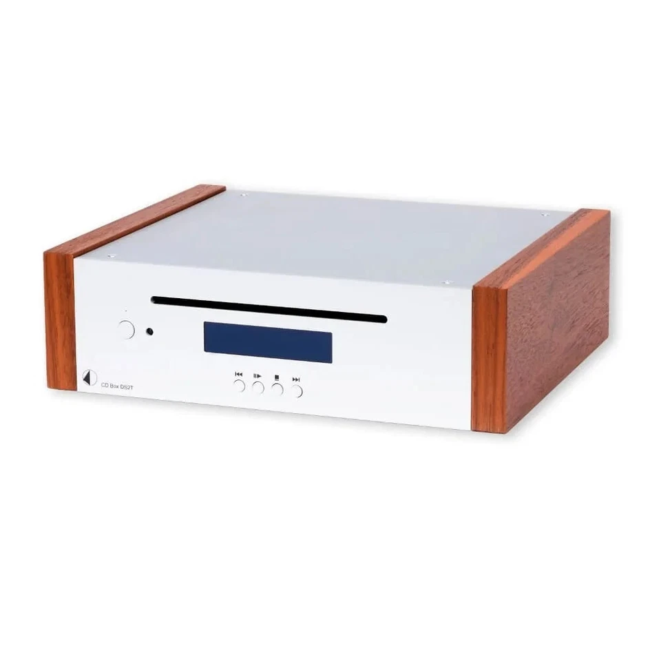 Pro-Ject CD Box DS2 T, CD-Transport, Silber, Rosenut, Neu, OVP, Vom Fachhändler