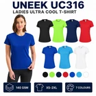 UNEEK Ladies Ultra Cool T-Shirt Sports Running Breathable Womens Gym Tee UC316