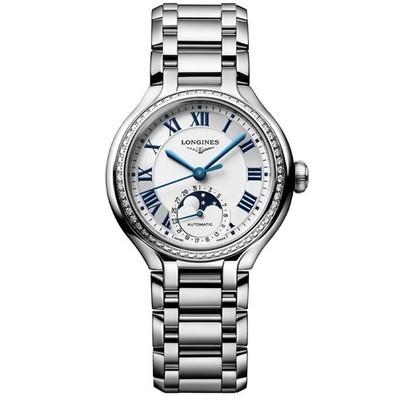 New Longines PrimaLuna Moonohase 34mm Opaline Ivory Women's Watch L81260716