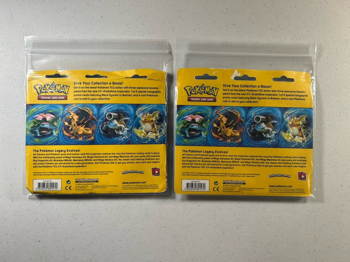 Pokemon TCG: 2016 XY Evolutions 3-Pack Blister Set Of 2x New