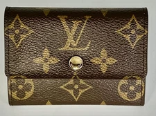 New  Louis Vuitton Monogram Porte Monnaie Platt Authentic