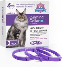 New 38/62CM Pet Calming Collar Cat and Dog Relieve Anxiety Protection Retractabl