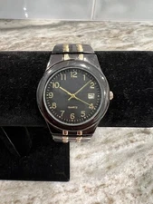 Accutime Quartz Mens Watch (Needs A Battery) Stretch Band Very Nice