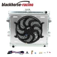 For 84-95 Toyota Pickup Base 92-95 4Runner 2.4L 3 Row Radiator+Fan Shroud Relay