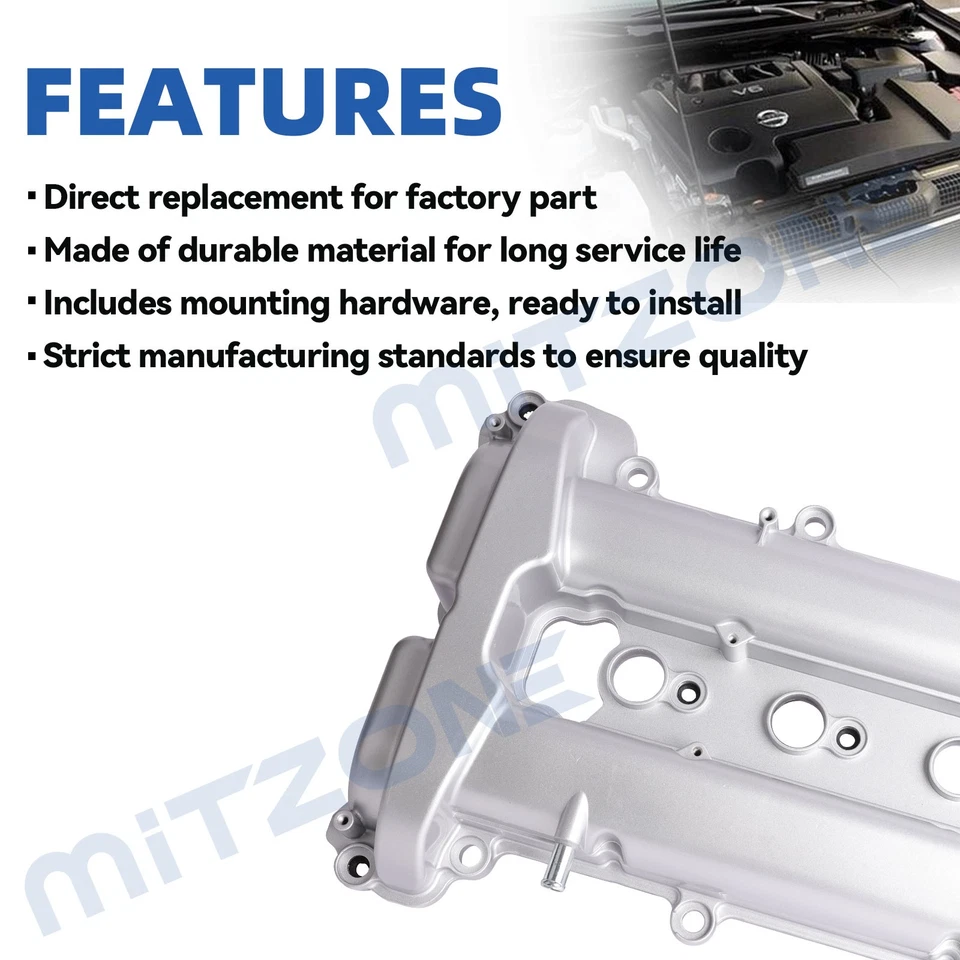 Cubierta de válvula de aluminio Mitzone para Chevrolet 06-10 Cobalt 09-11 HHR 08-12 Malibu Foto 3 de 4