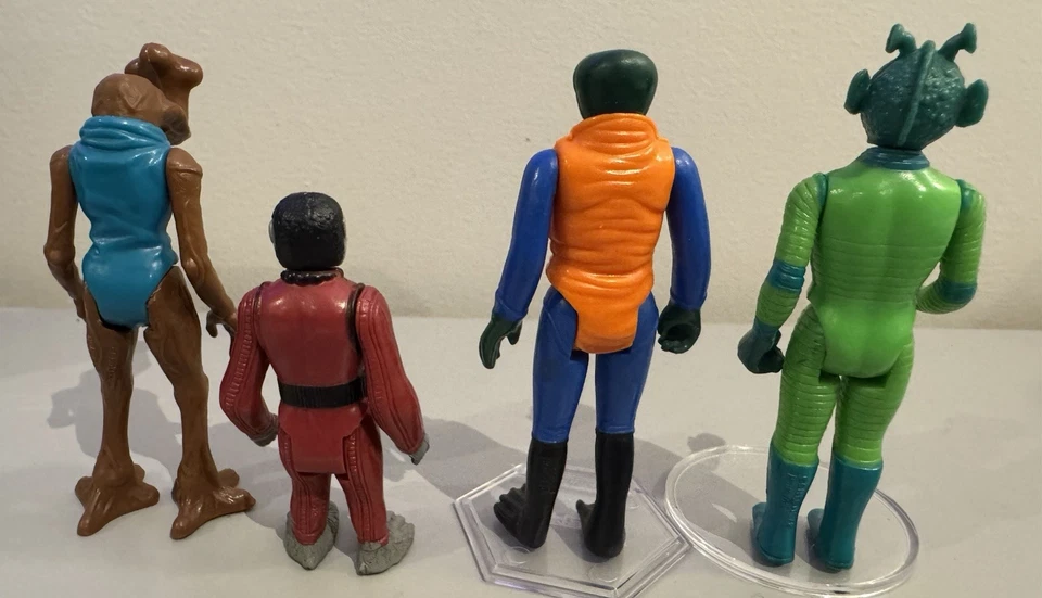 Vintage 1978 Star Wars Cantina Creature Lot of 4 Greedo Snaggletooth Hammerhead Foto 2 de 4