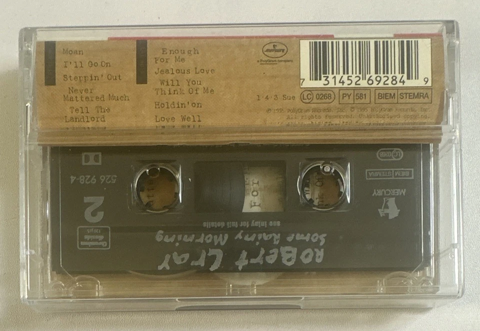 Robert Cray Some Rainy Morning Cassette Tape Album EX / EX Condition - Image 3 of 4