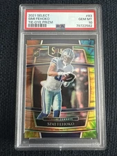 Simi Fehoko 2021 Select Concourse Tie-Dye Prizm /25 Cowboys Rookie RC PSA 9