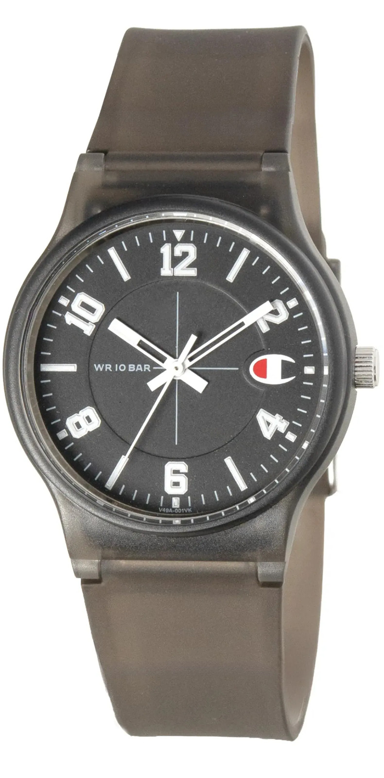 Japan NEW Citizen Q&Q Champion V49A-001VK Black Watch 10ATM Water Resistant