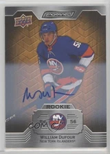 2023-24 Upper Deck Engrained Rookies Auto William Dufour #124 Rookie Auto RC