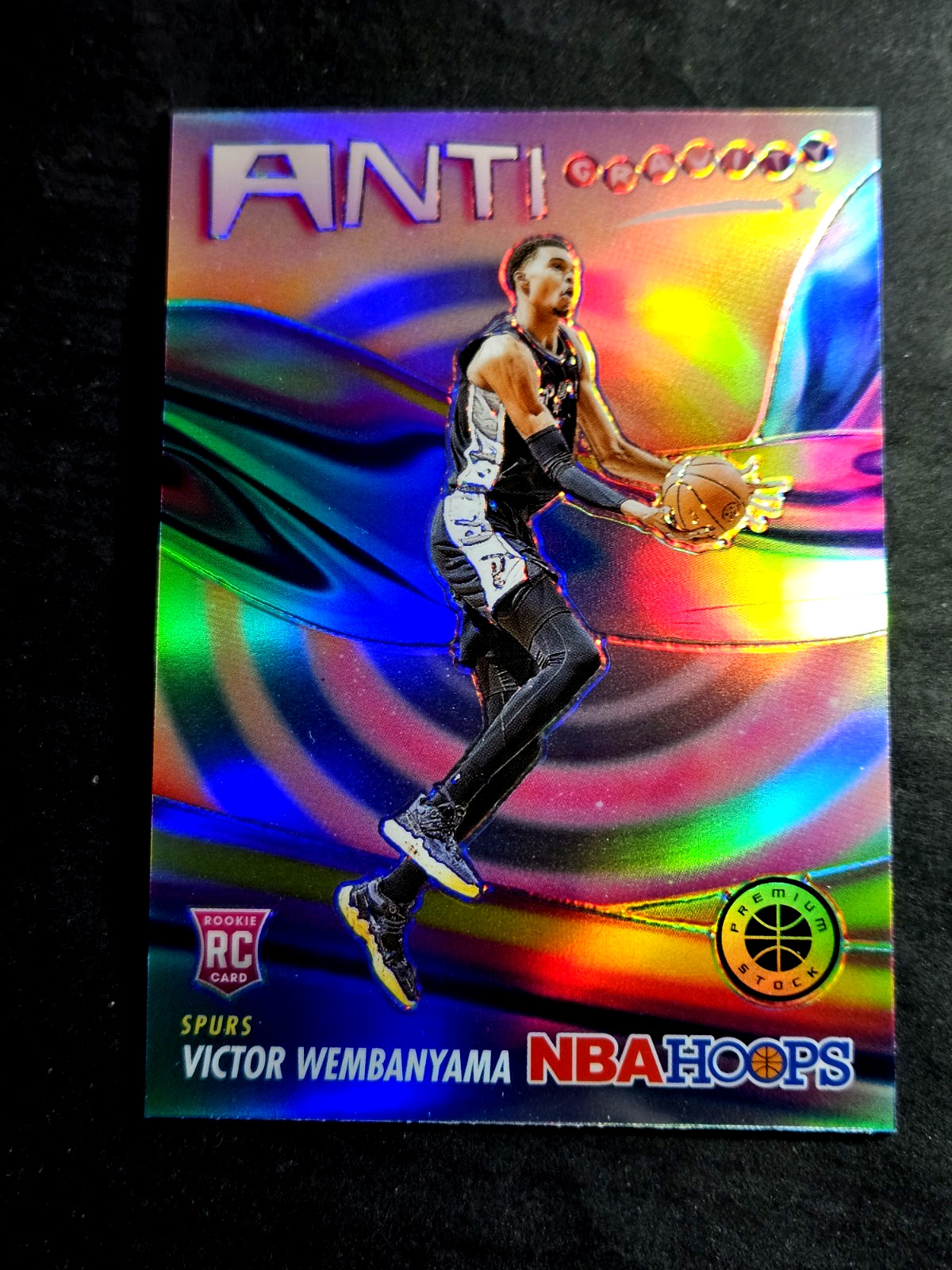 2023-24 Panini Premium Stock Victor Wembanyama Silver Prizm Anti Gravity RC #5💥 view 5