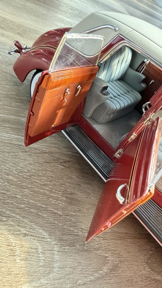 RARO! 1:18 Franklin Mint 1937 Maybach SW38 sedán limusina Landaulet diecast mod Foto 3 de 4