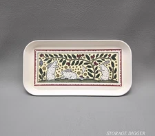 Vintage Design Imports Italy Providence R.I. Melamine Tray 11.25" x 5.75" Rabbit