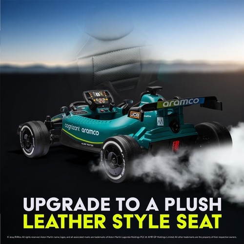 24V Aston Martin F1 Kids Electric Ride-On Car with Remote & Multimedia Console - Picture 7 of 12