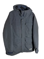 Burton Living Lining Men  s Winter Snow Covert 2L Jacket Size Medium Color Denim