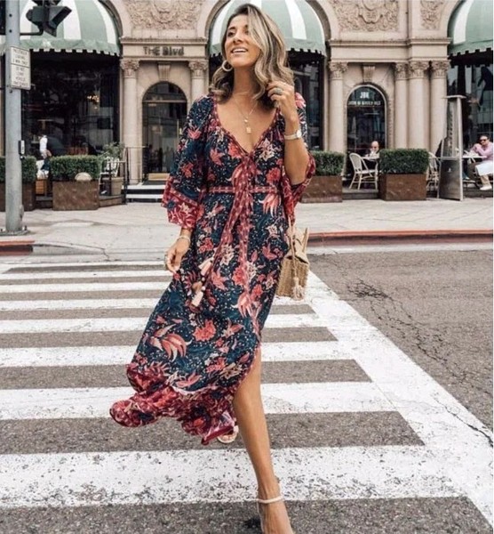Arnhem / Ilona Maxi Dress In Twilight Size 8-10AU - Boho Beach Gypsy Wedding