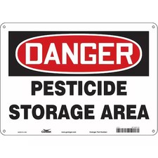Condor 470P11 Safety Sign, 10 In Height, 14 In Width, Polyethylene, Horizontal