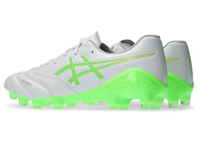 ASICS Soccer Cleats DS LIGHT X-FLY 6 White/Green Gecko