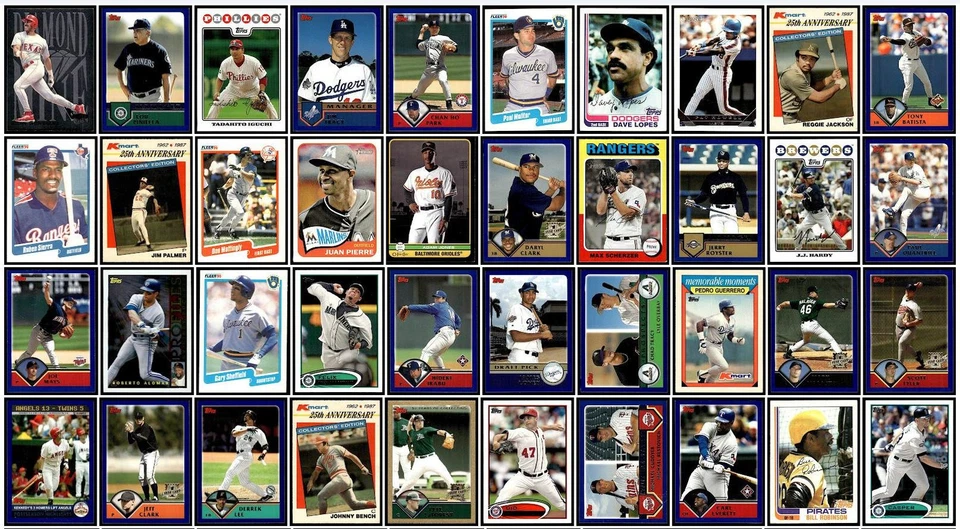 Lote mixto de 116 tarjetas deportivas de béisbol 1982-2024 Los Angeles Dodgers Foto 2 de 4