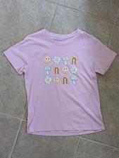 Youth Girls Smiley Face T-Shirt- Small