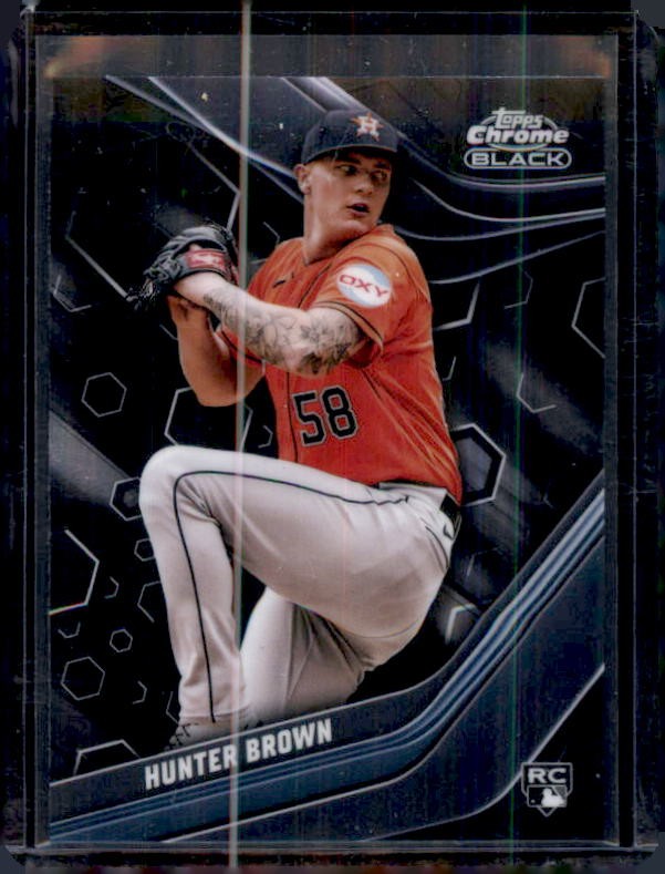 2023 Topps Chrome Black #29 Hunter Brown