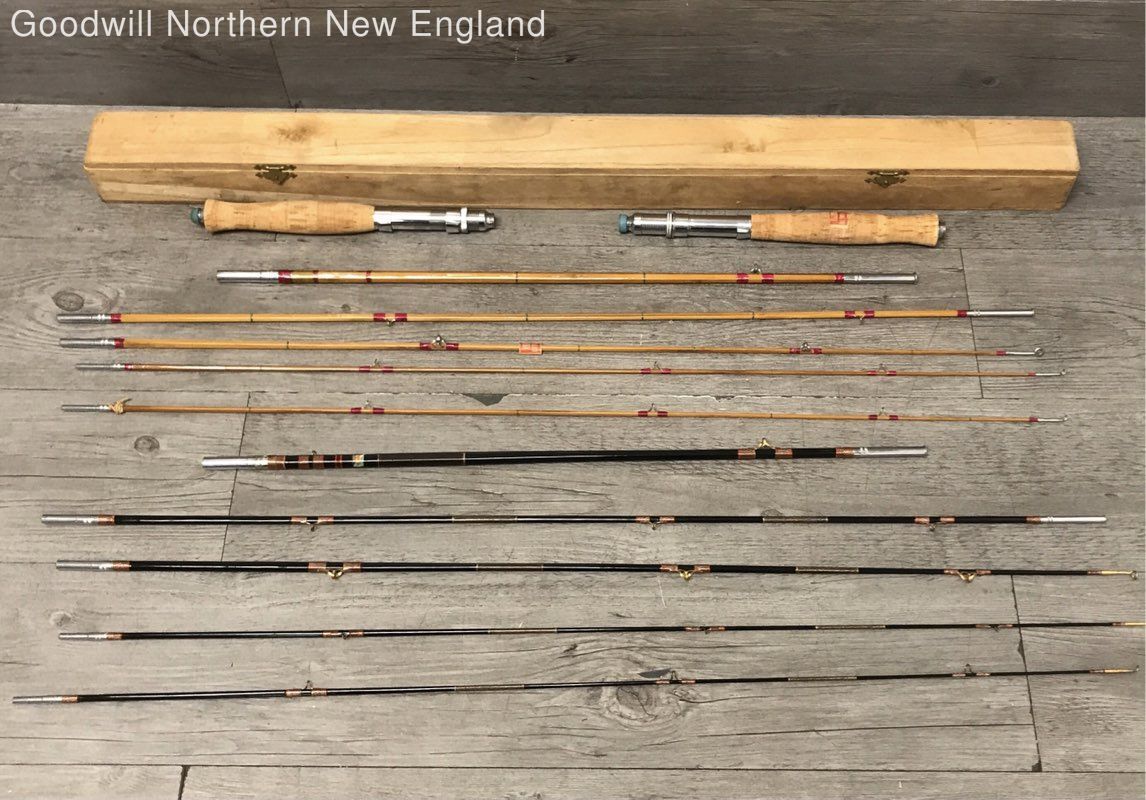 Pair of Vintage Okutama Fly Fishing Rods In Wood Case eBay