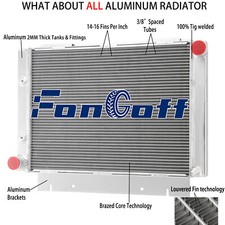 3 Rows Aluminum Radiator Fits 1960 1961 1962 1963 Ford Galaxie 500 L6 V8 Cc6063 3 Rows Aluminum Radiator Fits 1960 1961 1962 1963 Ford Galaxie 500 L6 V8 Cc6063
