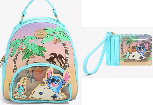 NWT Our Universe Lilo & Stitch Scrump Beach Sand Mini Backpack Wallet EXCLUSIVE - Picture 1 of 10