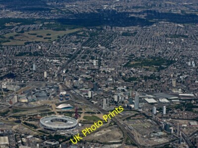Photo 6x4 The Olympic Stadium from the air Bow/TQ3682 With Stratford in  c2015