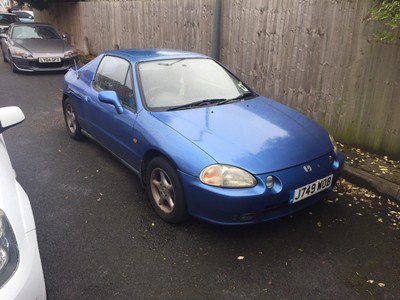 Honda Crx Del Sol 1 6 Vti Sir Import Jdm Blue Breaking Wheel Nut Ebay