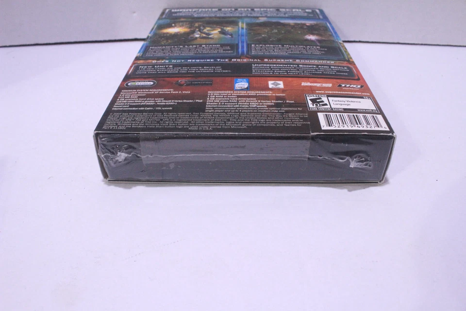 Supreme Commander: Forged Alliance (PC, 2007) THQ Gas Powered PC DVD NEW Sealed - Image 4 of 4