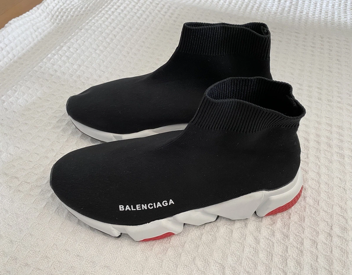 Balenciaga Speed Knit Sneakers - Black - High-Top Sneakers