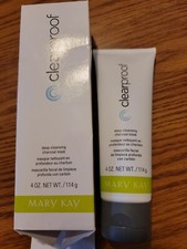 New In Box Mary Kay Clear Proof Deep Cleansing Charcoal Mask 4 oz Full Size