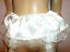 miniatuur 3 - WHITE SATIN LACE SISSY  SUSPENDER BELT medium / large 35-45 WAIST BOW TRIM