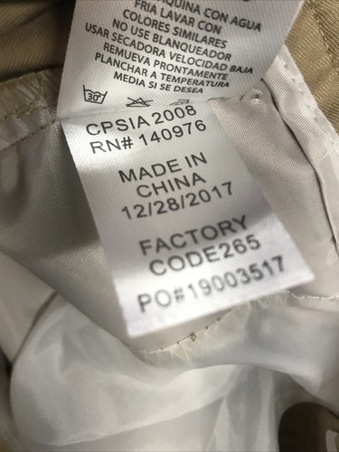 Lee Boys School Pants Size 10 Beige Tan Lightweight Uniform Kid - Picture 15 of 16