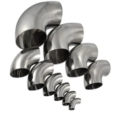 2" 3" 4” 1.5" inch Sanitary Weld 90 Degree Elbow Pipe Stainless Steel US STOCK