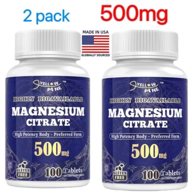  500mg Magnesium High Potency  2 Pack