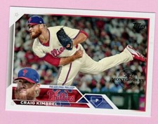 2023 Topps 582 Montgomery Club #589 Craig Kimbrel Philadelphia Phillies