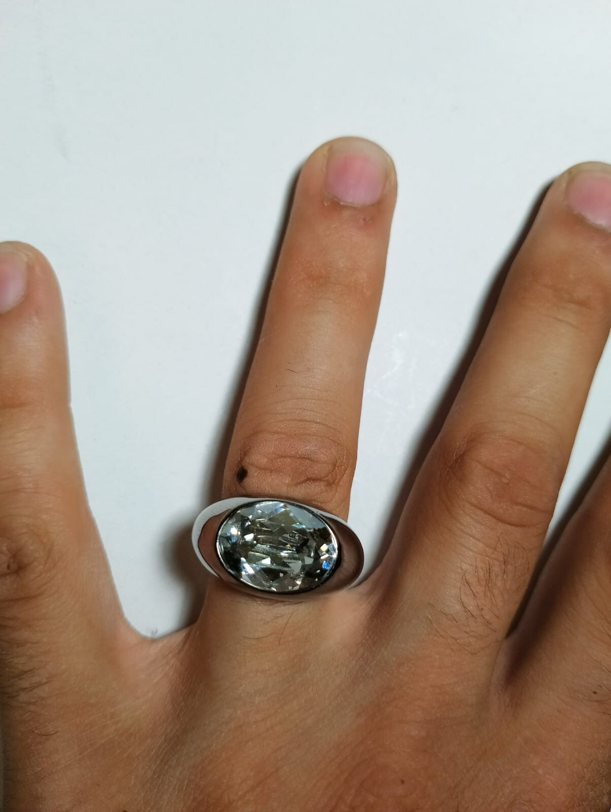Vintage Ring Rare And Antique Nickel Plated Ring fast shipping eBay