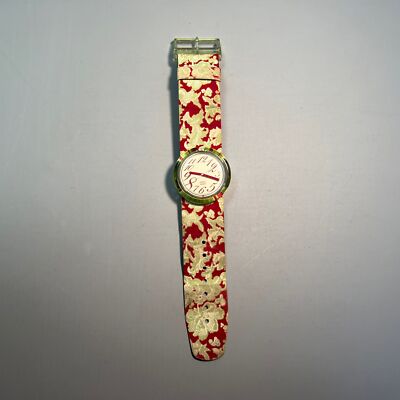 Pop Swatch Armbanduhr Damen Uhr PMK 104 „Melanie“ Vintage 1993 #A2 