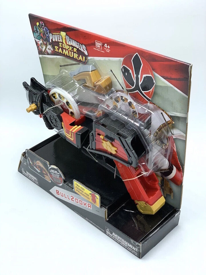 Nuevo Equipo de Batalla Bullzooka Rojo Power Rangers Super Samurai Deluxe con Sonido 31604 Foto 2 de 4