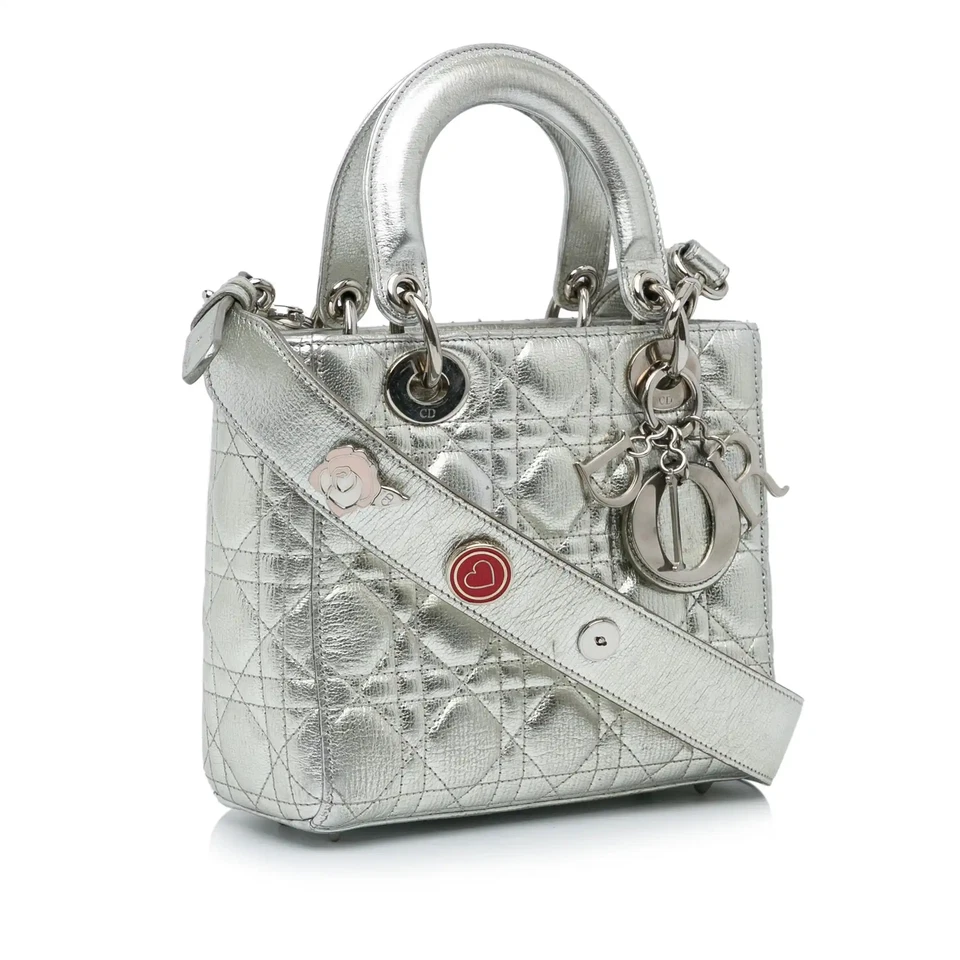 Dior Small Calfskin Cannage My ABCDior Lady Dior Top Handle Shoulder Bag - Image 2 of 4
